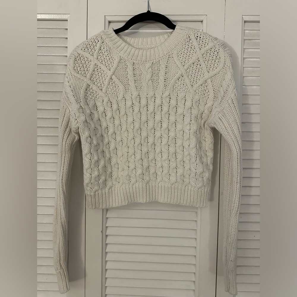 Cream Aeropostale Chunky Knit Sweater